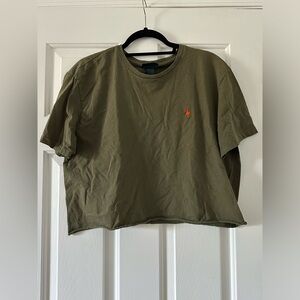 Polo by Ralph Lauren cropped t-shirt - size medium